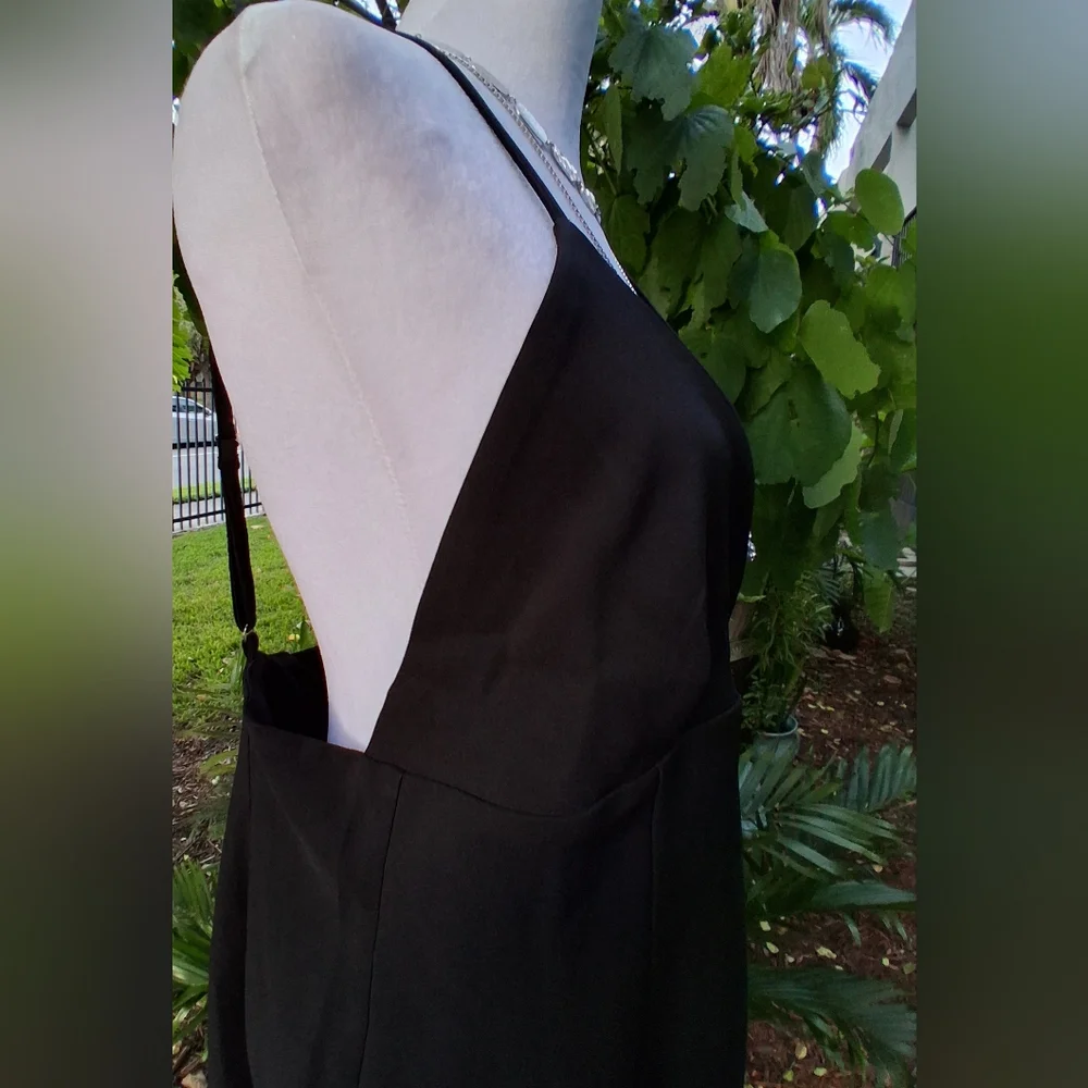 🔥LULUS SEXY Black Evening Dress Size XL Mint Condition - Picture 5 of 14